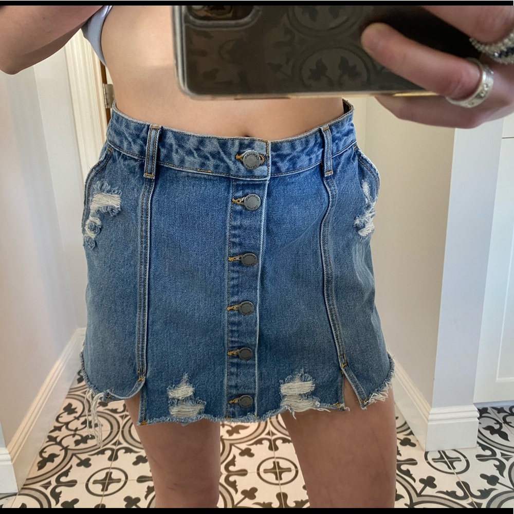 Carmar’s Tybalt Button Front Skirt